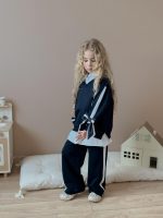 lacivert fiyonk detaylı takım - Görsel 2